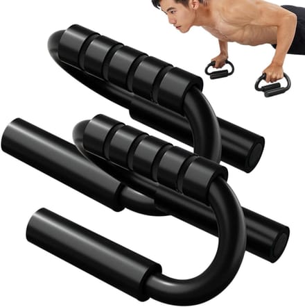Pompgrepen - Krachtgrepen - Krachttraining thuis - Antislip schuimrubber - 13 x 12 x 10 cm - Afbeelding kleur