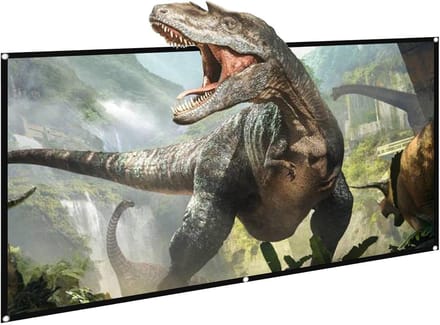 Projectiescherm - Beamerdoek Projector - Thuisbioscoop Films - Lichtbestendig Doek - 130 inch - Wit