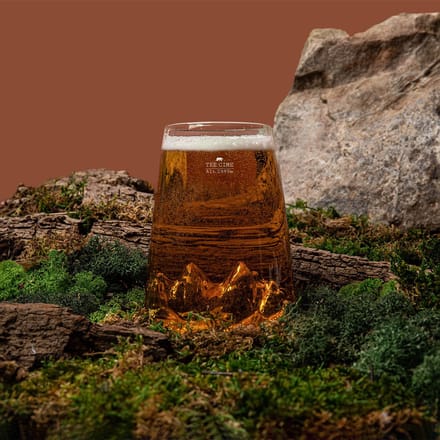 LONGDRINKGLAS TOPOGRAFIC ALASKAN MAKER TRANSPARANT Tre Cime di Lavaredo - Drie Toppen van Lavaredo