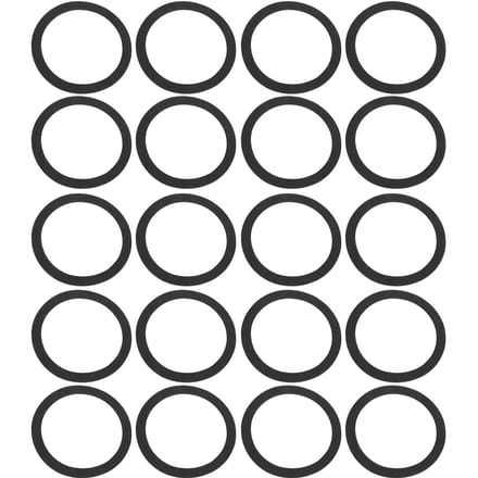 20 stuks luidspreker afdichtingsring EVA schokbestendig antislip geluidsreductie afdichtring voor draagbaar gray