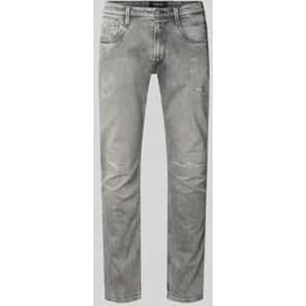 Slim fit jeans in used-look model 'Anbass'