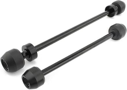 Motorfiets Vork Slider - Frame Beschermer - Val Bescherming - Aluminium Legering - 1 Set - Zwart