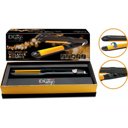 Keramische Stijltang Met Afgeronde Platen - Gold Straightener