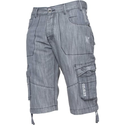 Enzo Heren Cargo Combat Denim Short