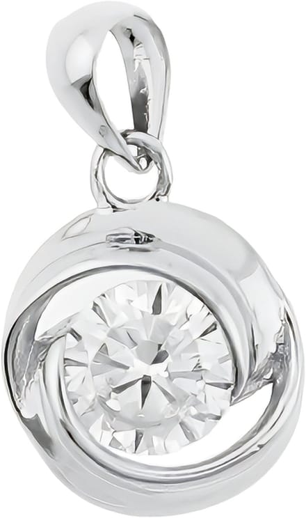 Behave – hanger – transparant – zilver – zirconia – tijdloos – elegant