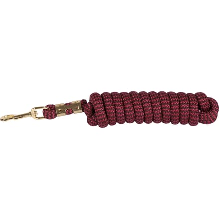 Harry's Horse Halstertouw PP 3 meter Bordo/ Brown | goud | Touw paard