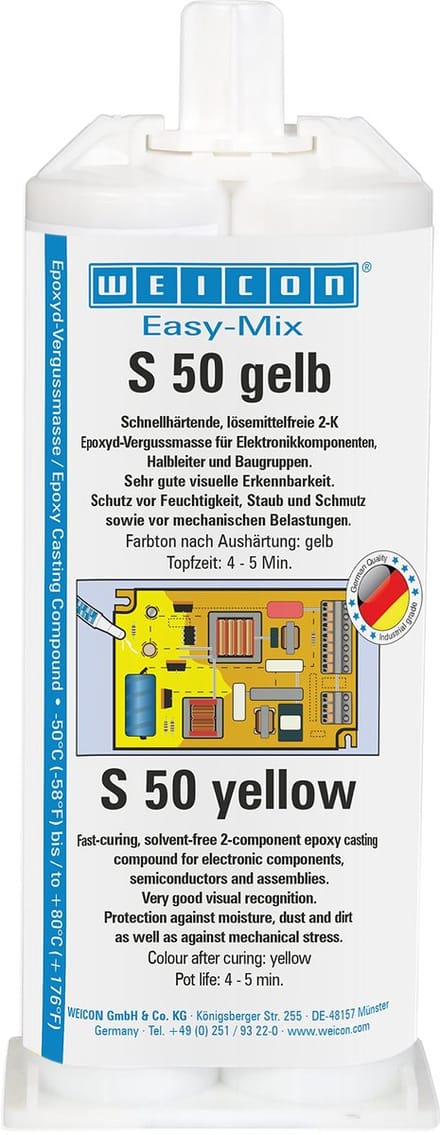 WEICON Easy-Mix S 50 – gele 2-componenten epoxy gietmassa
