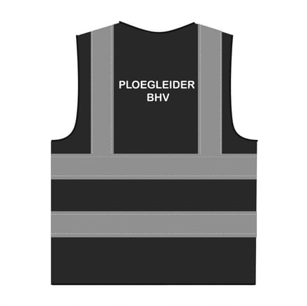 Ploegleider BHV hesje RWS zwart
