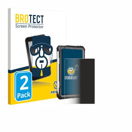 BROTECT - privacy screenprotector voor Apple iPad Mini 7 2024 (case-friendly) - Folie Beschermfolie Blauwlichtfilter 2 Stuks