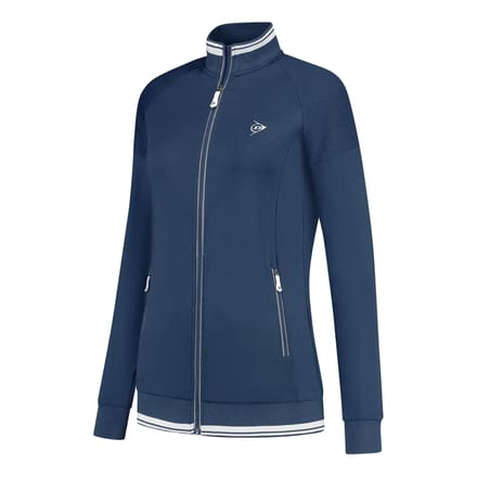 Dunlop Club Knitted Trainingsjack Dames-Donkerblauw