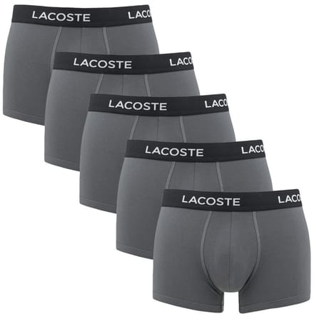 Lacoste heren 5P boxers grijs