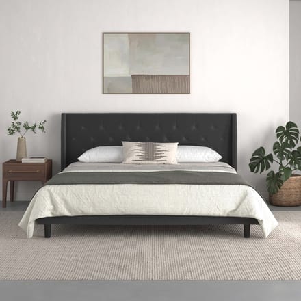 Her-Majesty-Bed - Antraciet Stof