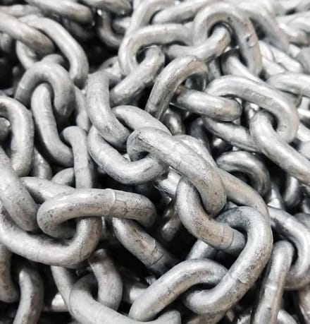 Hollex DIN 766L / ISO4565 gegalvaniseerde Ankerketting 10mm - 50 meter