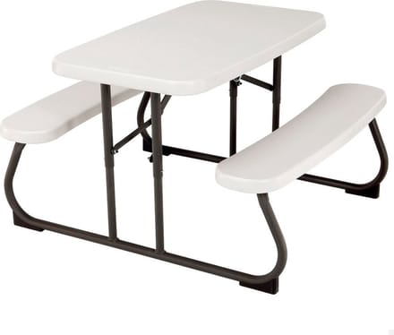 Lifetime® Kinder Picknicktafel Opvouwbaar - binnen en buiten - Creme