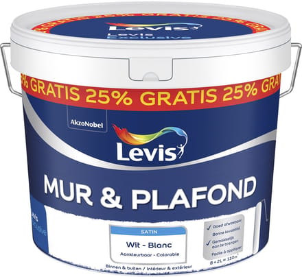 Levis - Mur & Plafond Levis Store - Wit - 10 L