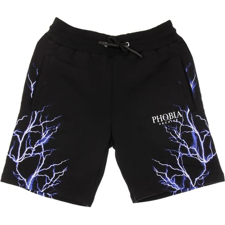Blue Lightning Shorts Trainingsshort voor heren Zwart/blauw