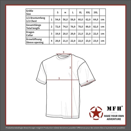 MFH - US T-Shirt - korte mouw - Operation camo - 170 g/m² - MAAT 5XL