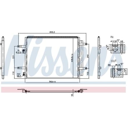 Condensor, airconditioning NISSENS 941004