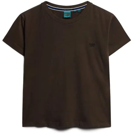 Superdry Essential Logo Slim Fit T-shirt Bruin Grootte: 36