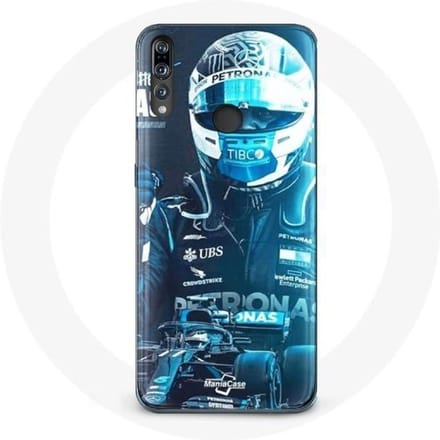Coque pour Huawei p30 Formule 1 Valtteri Bottas Pilote de F1 Noir