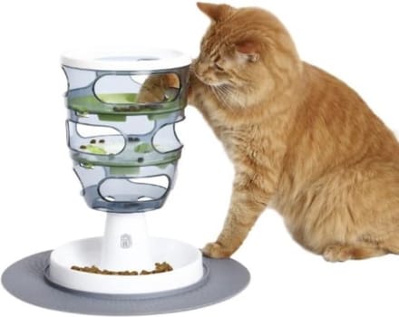 Voerpuzzel kat - Slow feeder kat - Anti schrokbak - Puzzel voederbak voor katten - Voederpuzzel kat