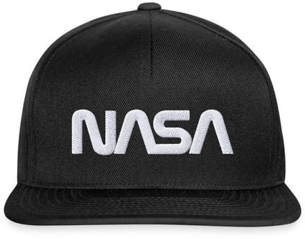NASA Logo Wit Borduurwerk Snapback cap