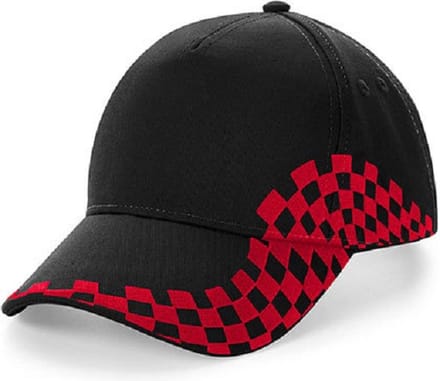 Eizook Unisex Grand Prix Baseball Cap - Zwart - Rood