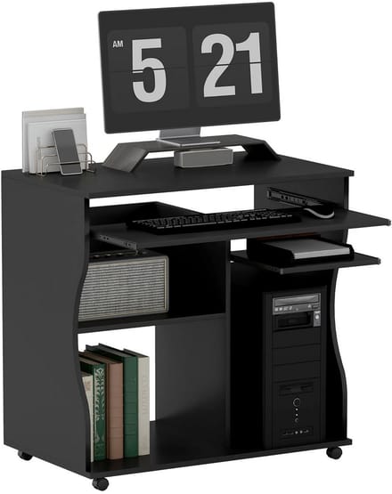 Compact Bureau - Schrijftafel - Computerbureau - Bureautafel - Bureau - Verrijdbaar -80 x 48 x 75 cm