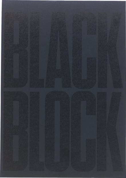 Exacompta 5x Black Block 29,7x21cm - papier geruit 5x5 - 70 bladen. - Zwart - 5700E