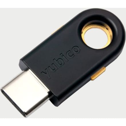 Yubico Passwordmanager USB-stick YubiKey 5C Zwart/goud 5060408461488