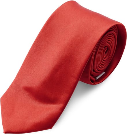 Glanzende Rode 6cm Basic Stropdas
