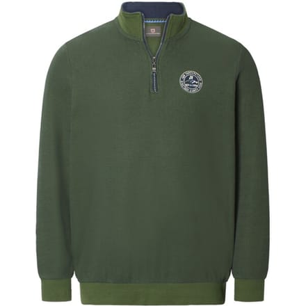 Jan Vanderstorm herren Sweatshirt - 56/58 - olijf - Plus Size