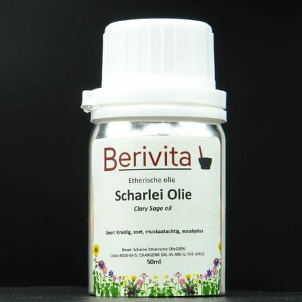 Scharlei Olie 50ml - Pure Clary Sage Etherische Olie van Scharlei bladeren en bloemen