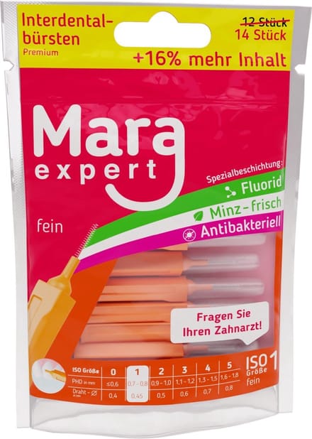 Mara Expert interdentale ragers | ISO 1 | 0,7 mm | 14 stuks