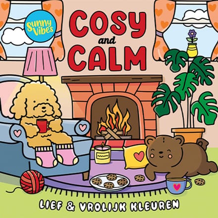 Sunny Vibes Cosy & Calm Cute & Bold Colouring Book