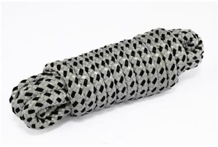 Hollex zwart wit polyester 16-strengs Landvast Ø14mm 10 meter