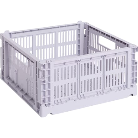 HAY Kleur Krat Mand Medium Vierkant - lavendel
