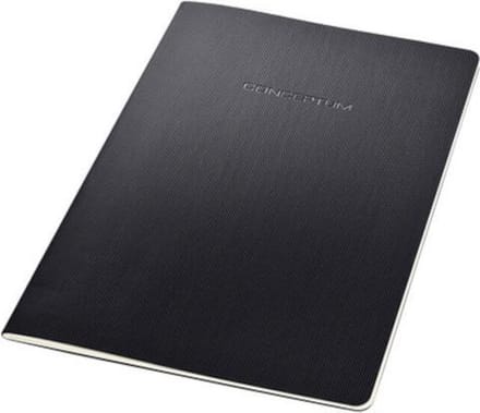 Sigel notitieboek A5 Conceptum zwart softcover 64 pagina's 80 grams ruit