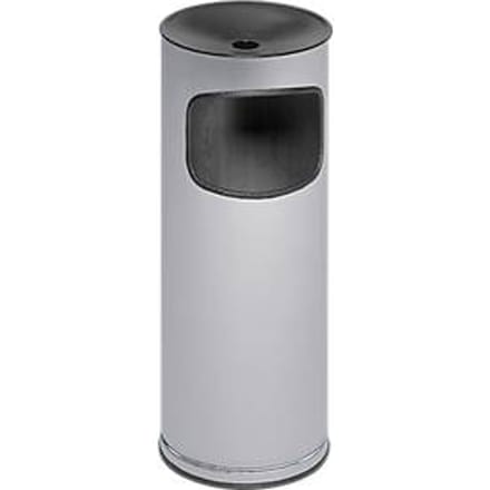 Combi-asbak, H 610 mm, zilver