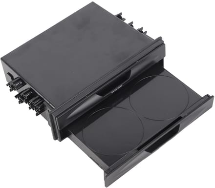 Dailygoods- Autoradio Opbergdoos 2-in-1 - Abs - 1Din/2Din - 2-laags