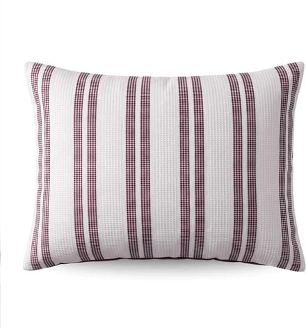 Zelesta Special Hampton Kussensloop Set van 2 - Bordeauxrood 80×80 cm