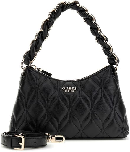 Guess Maxine Kleine Schoudertas Dames - Imitatieleer - Zwart