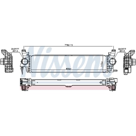 Intercooler NISSENS 96016