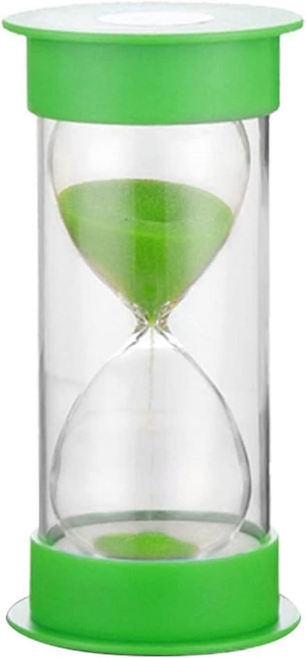 Zandloper Timer - Zandglas - Tijdmanagement - Dubbele Bescherming - 30 Minuten - Groen