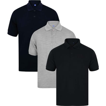 Kruze | Heren Polo Shirts (3-Pack) - GRY/NVY/BLK