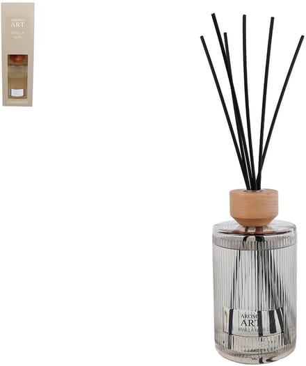 Van Manen diffuser set Aroma Art vanilla noir 800ml licht amber glas.