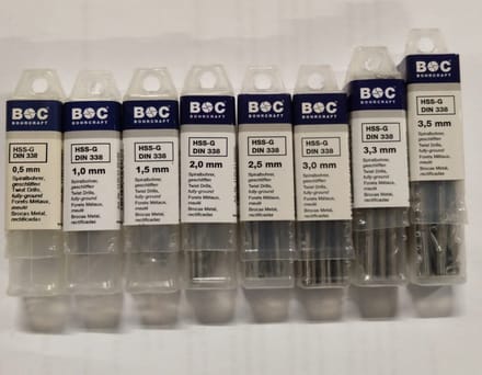 Bohrcraft Spiraalboor DIN 338 HSS-G 0,5 mm 10 stuks