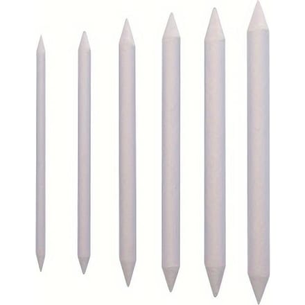 Mengvlek Stompstok Tortillon Schets Kunst Wit Teken Houtskool Schetsgereedschap Rijstpapier Pen Kunstenaarsbenodigdheden white