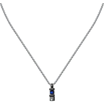 Maserati - JM334AXO05 - Ketting met hanger - Heren - 45+5cm - SAPPHIRE