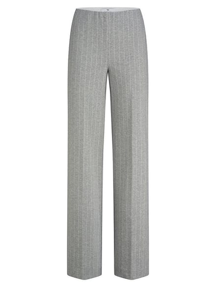 Wide Fit-jersey broek Van Peter Hahn grijs
